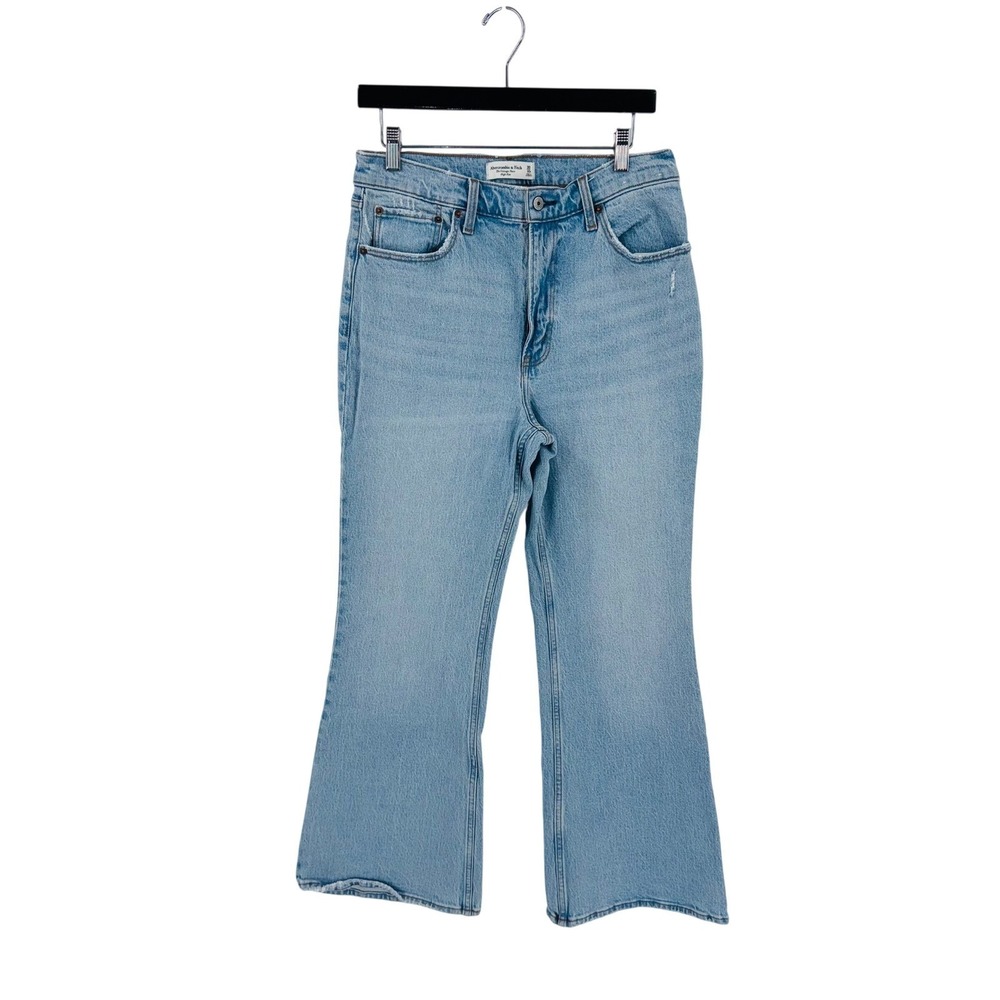 Abercrombie & Fitch Vintage Flare High Rise Jeans Light Wash Size 30/10S Classic